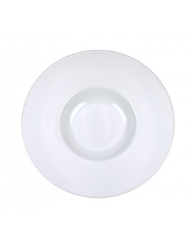 Assiette creuse Roma porcelaine blanche D 27 cm / Bassin D 13,5 cm - 1001  Fêtes